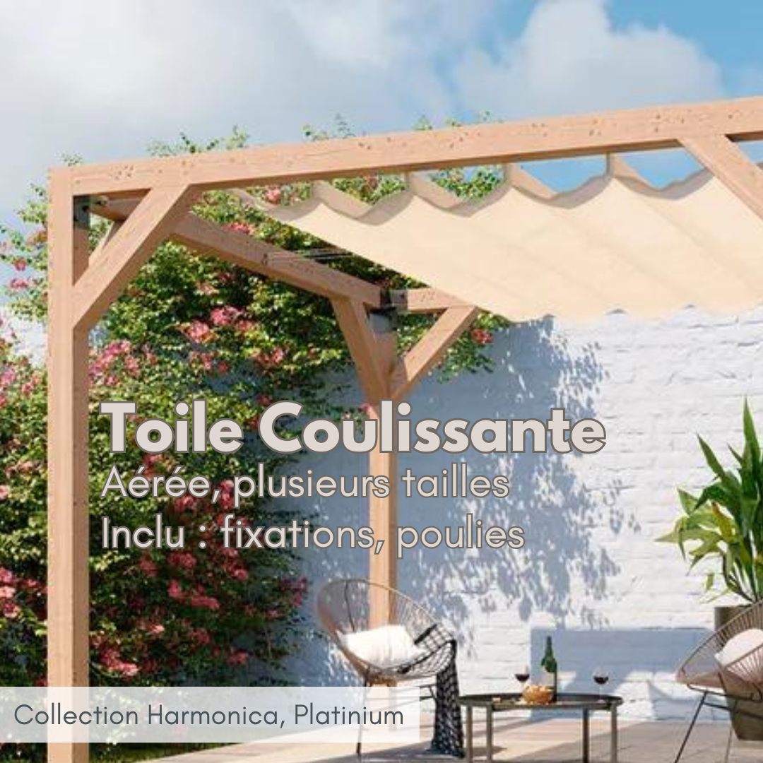 Toile Coulissante avec Kit fixations et poulies | CoolSail