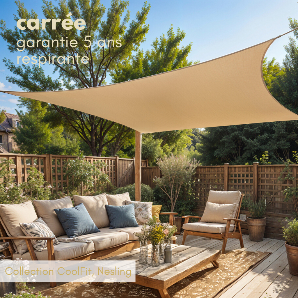 Voile d'ombrage Carrée CoolFit