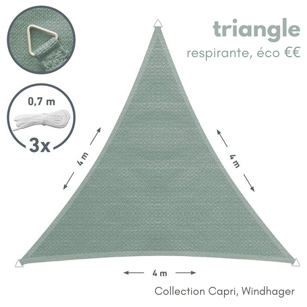 Voile d'ombrage Respirante Triangle